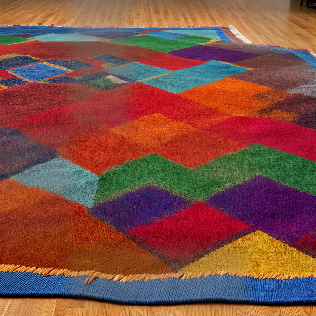 Fotos tapete kilim colorido geometrico artesanal Fotos tapete kilim colorido geometrico artesanal