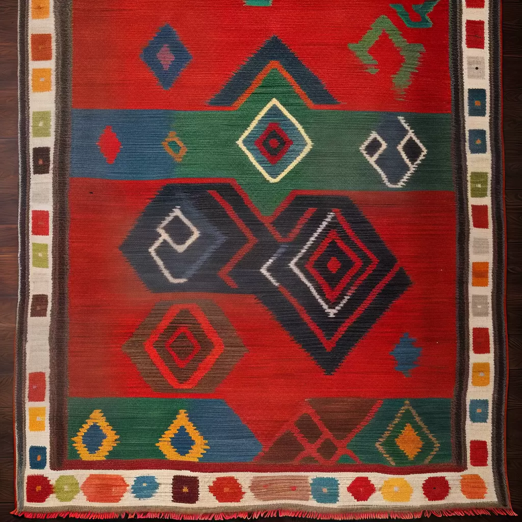 Fotos tapete kilim geometrico simbolos madeira 1 Fotos tapete kilim geometrico simbolos madeira 1