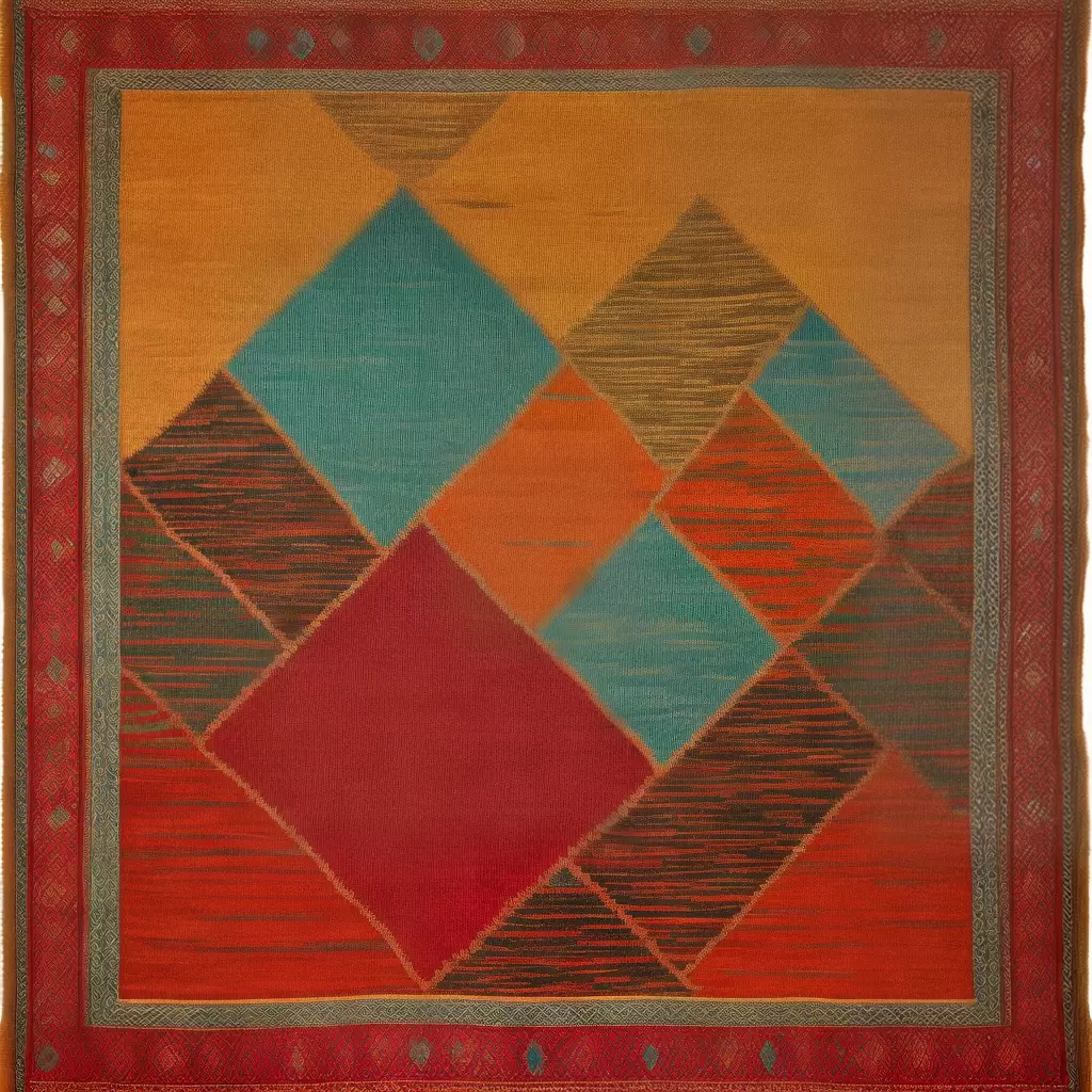 Fotos tapete kilim geometrico artesanal 4 Fotos tapete kilim geometrico artesanal 4