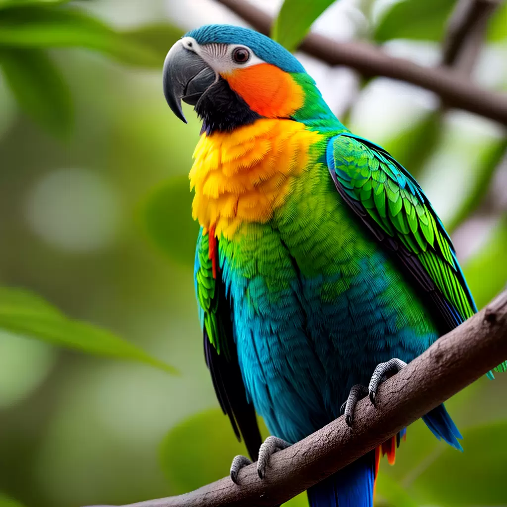 Fotos papagaio colorido olhos brilhantes