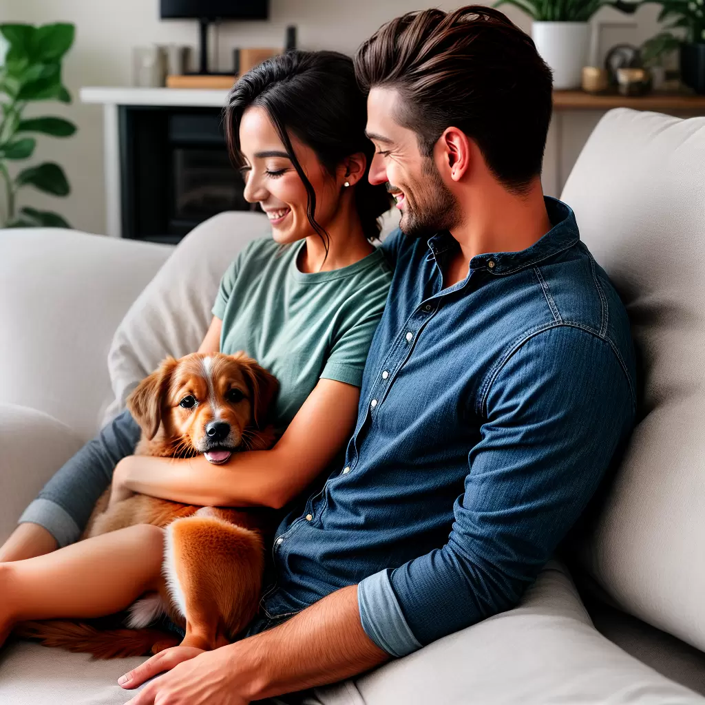 Fotos cachorro dono sofa amor saude