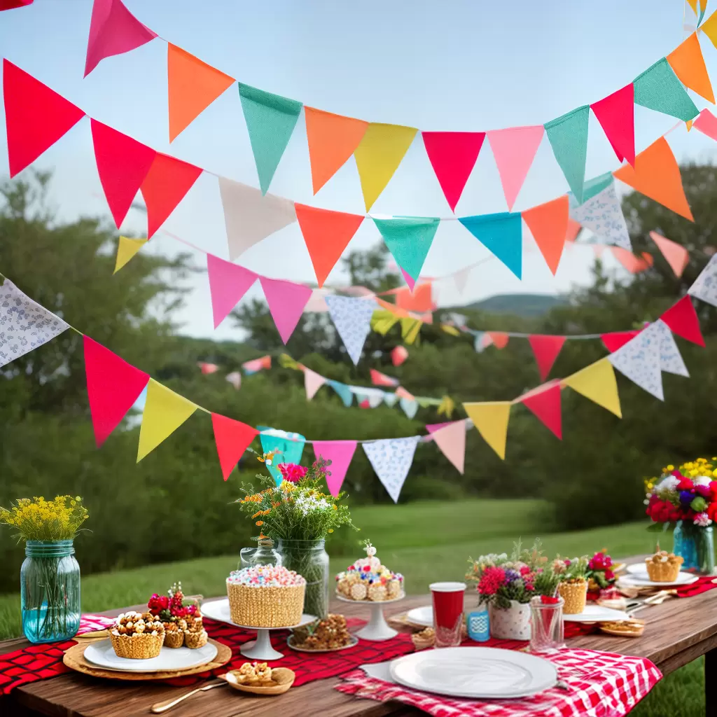 Fotos banner diy triangulos mesa rustica Fotos banner diy triangulos mesa rustica