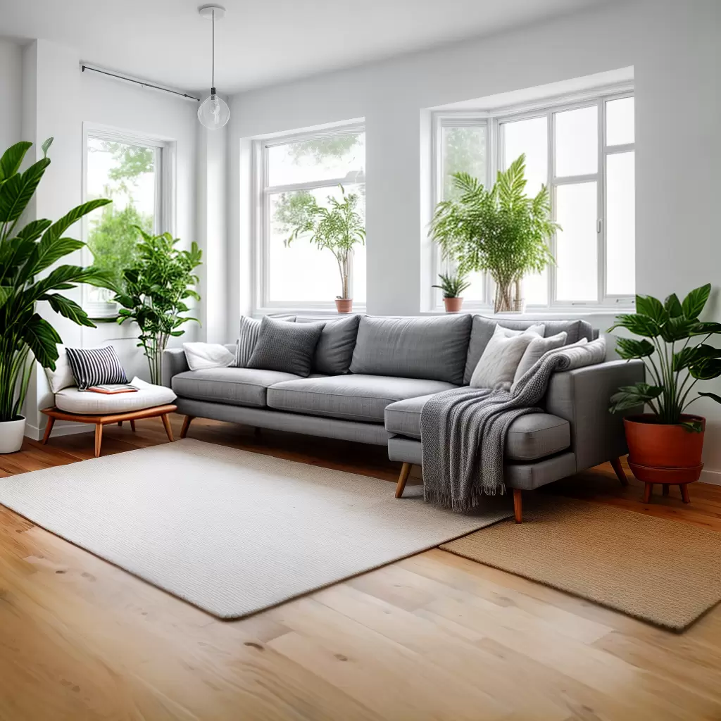Fotos sala minimalista sofa cinza luz natural