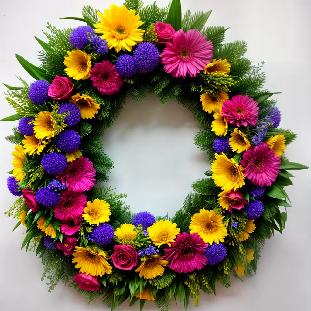 Fotos coroa flores primavera folhagem diy Fotos coroa flores primavera folhagem diy
