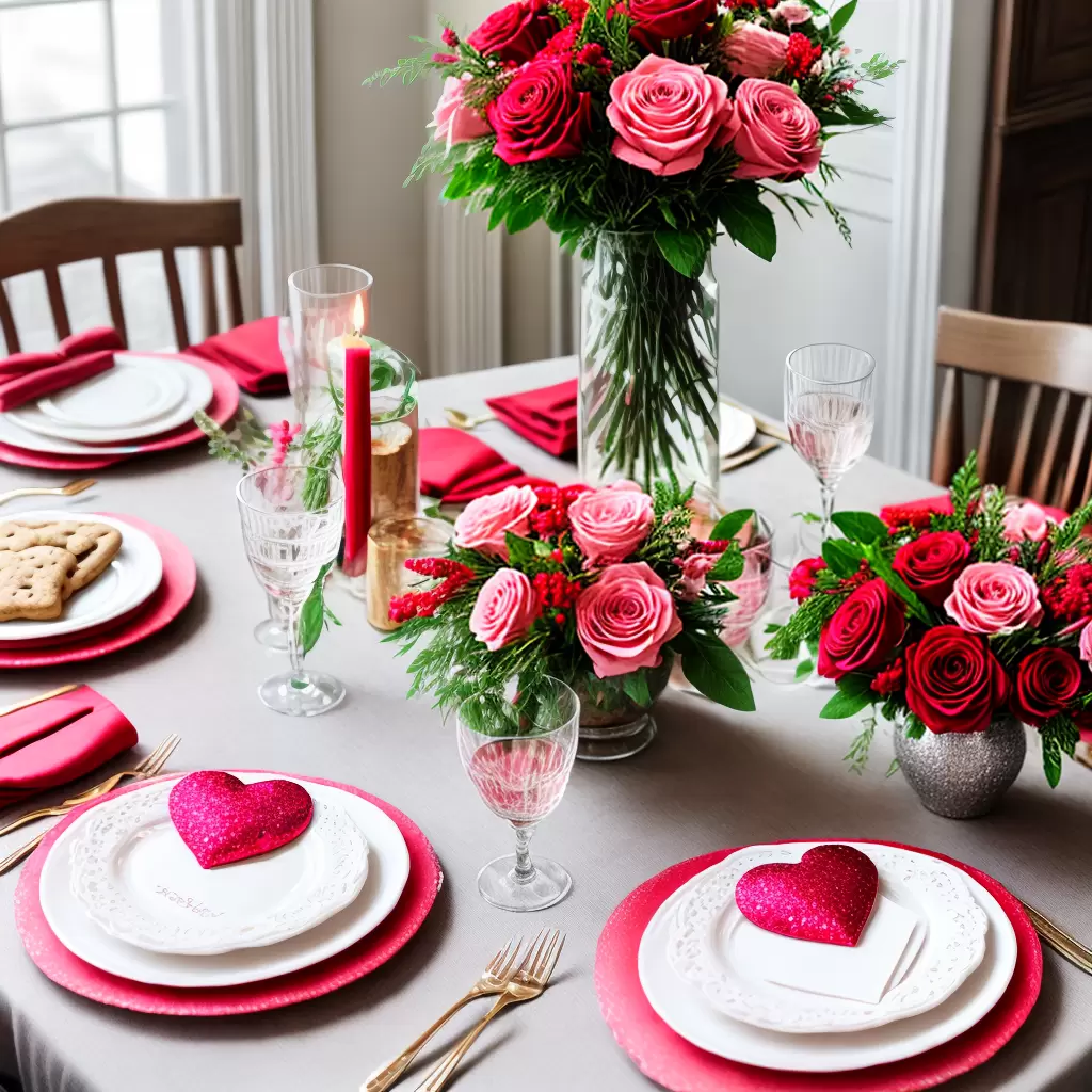Fotos decoracao dia dos namorados guirlanda rosas cookies