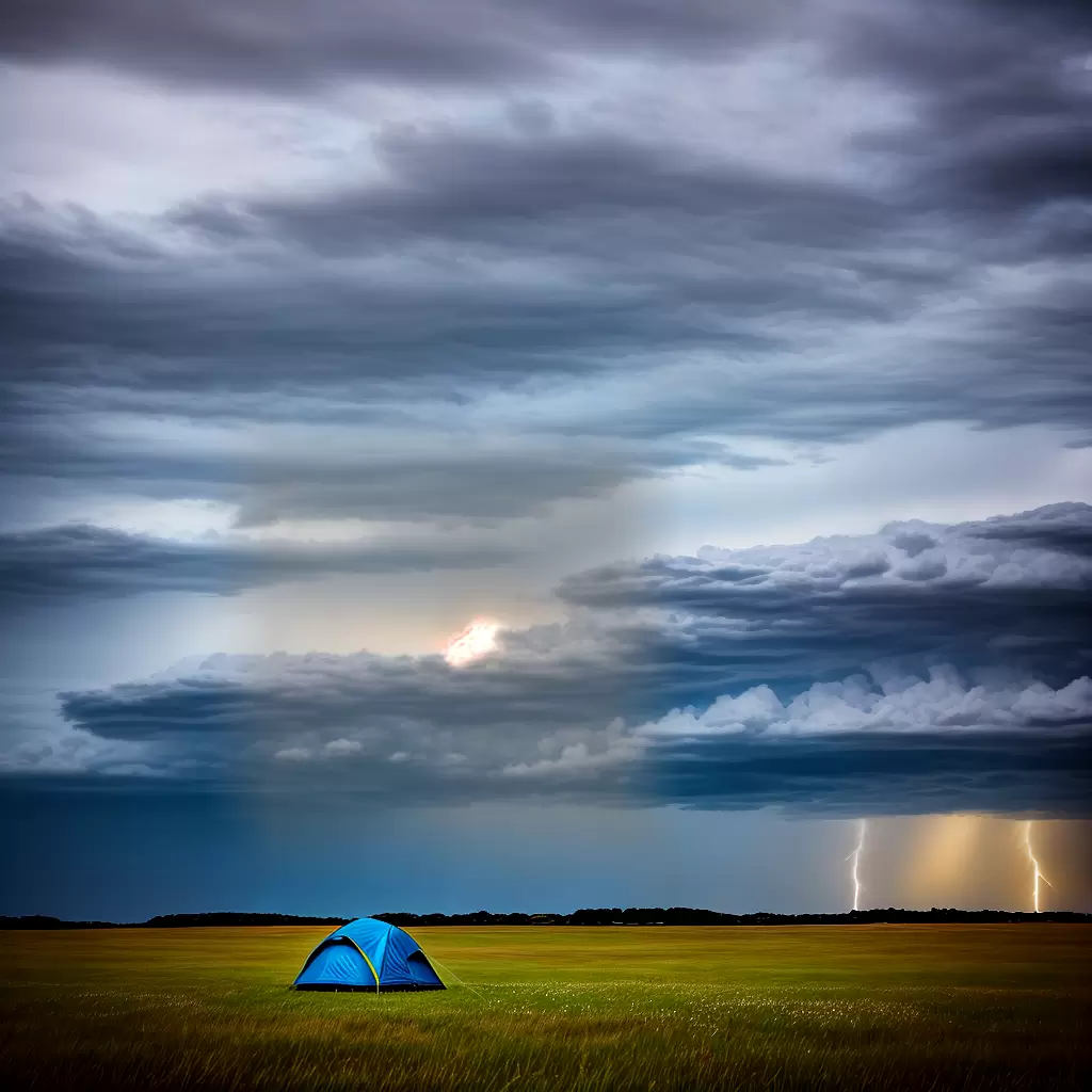 Fotos tenda campo raio fotografo temporal Fotos tenda campo raio fotografo temporal