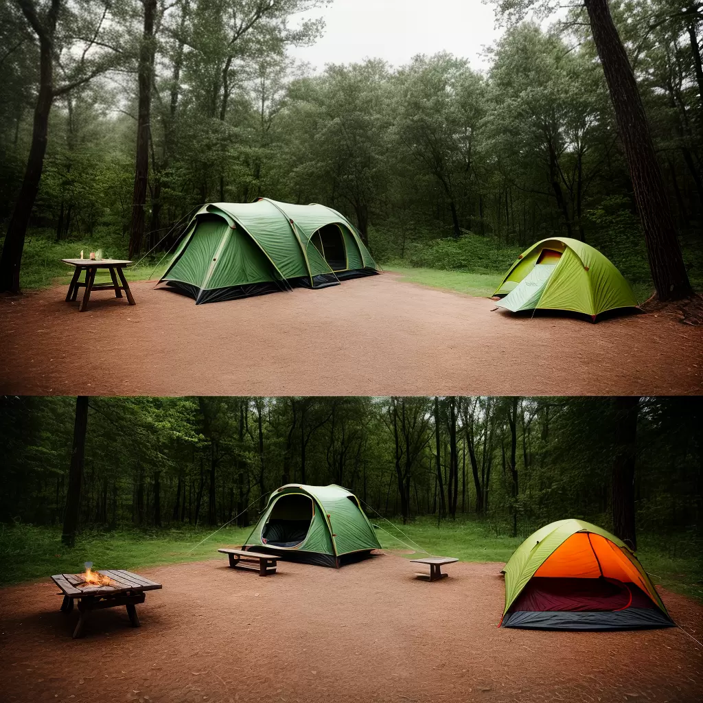 Fotos acampamento floresta fogueira arco tenda