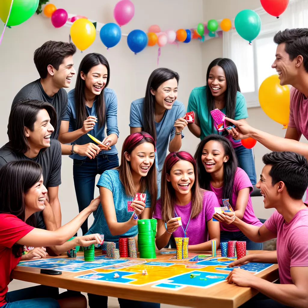 Fotos jogos de mesa amigos diversao festa