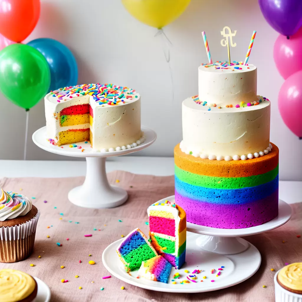 Fotos bolo arco iris cupcakes cruz bencao