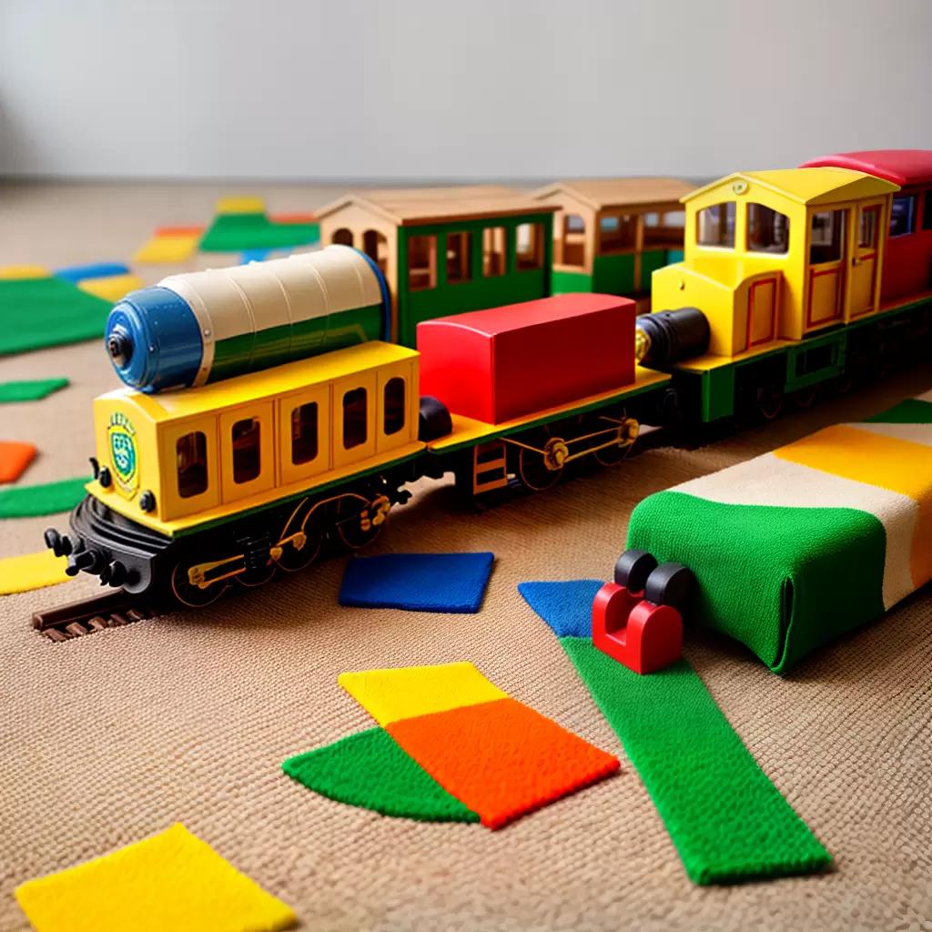 Fotos trem madeira brinquedo infantil sustentavel