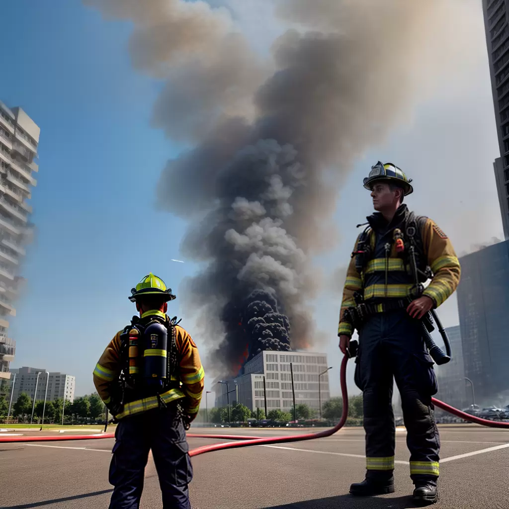 Fotos bombeiro fogo edificio perigo