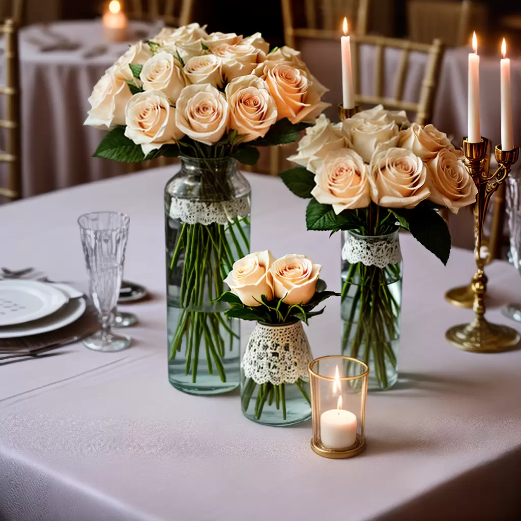 Fotos rosas brancas rosas rosa cristal casamento