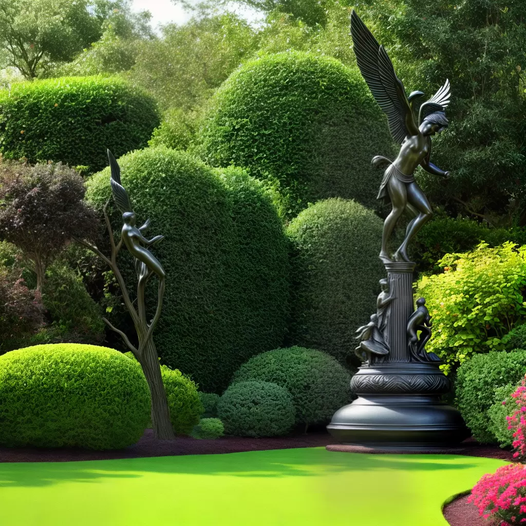 Fotos escultura jardim arte natureza