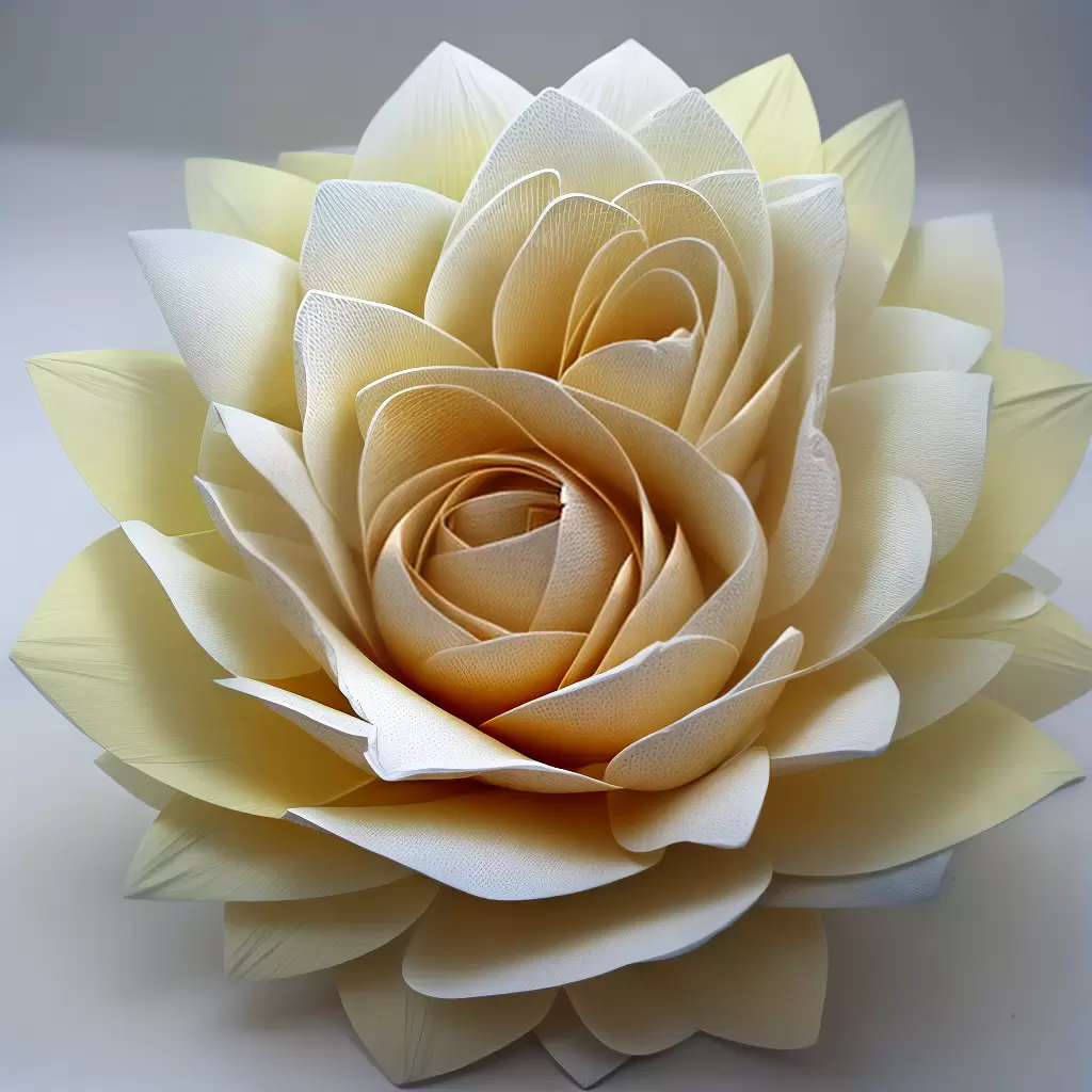 Fotos escultura papel flor dobras cores Fotos escultura papel flor dobras cores