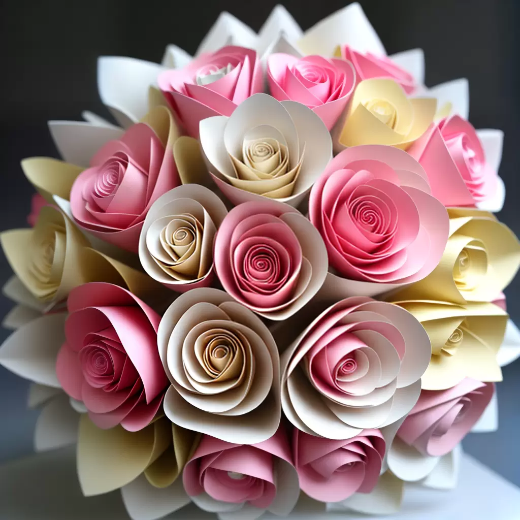 Fotos escultura papel buque flores pastel Fotos escultura papel buque flores pastel