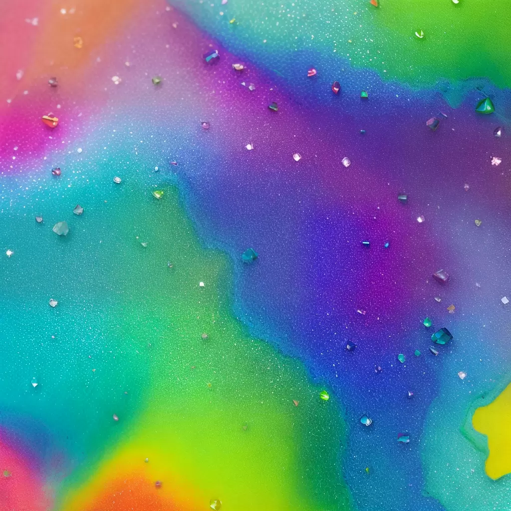 Fotos slime colorido glitter moda