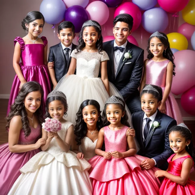 quinceanera menina familia amigos decoracao quinceanera menina familia amigos decoracao
