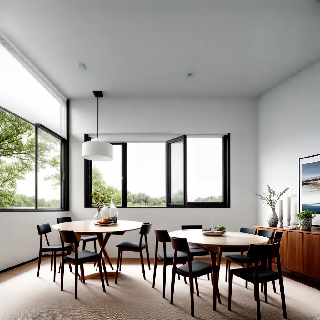 sala jantar mesa extensivel cadeiras elegantes