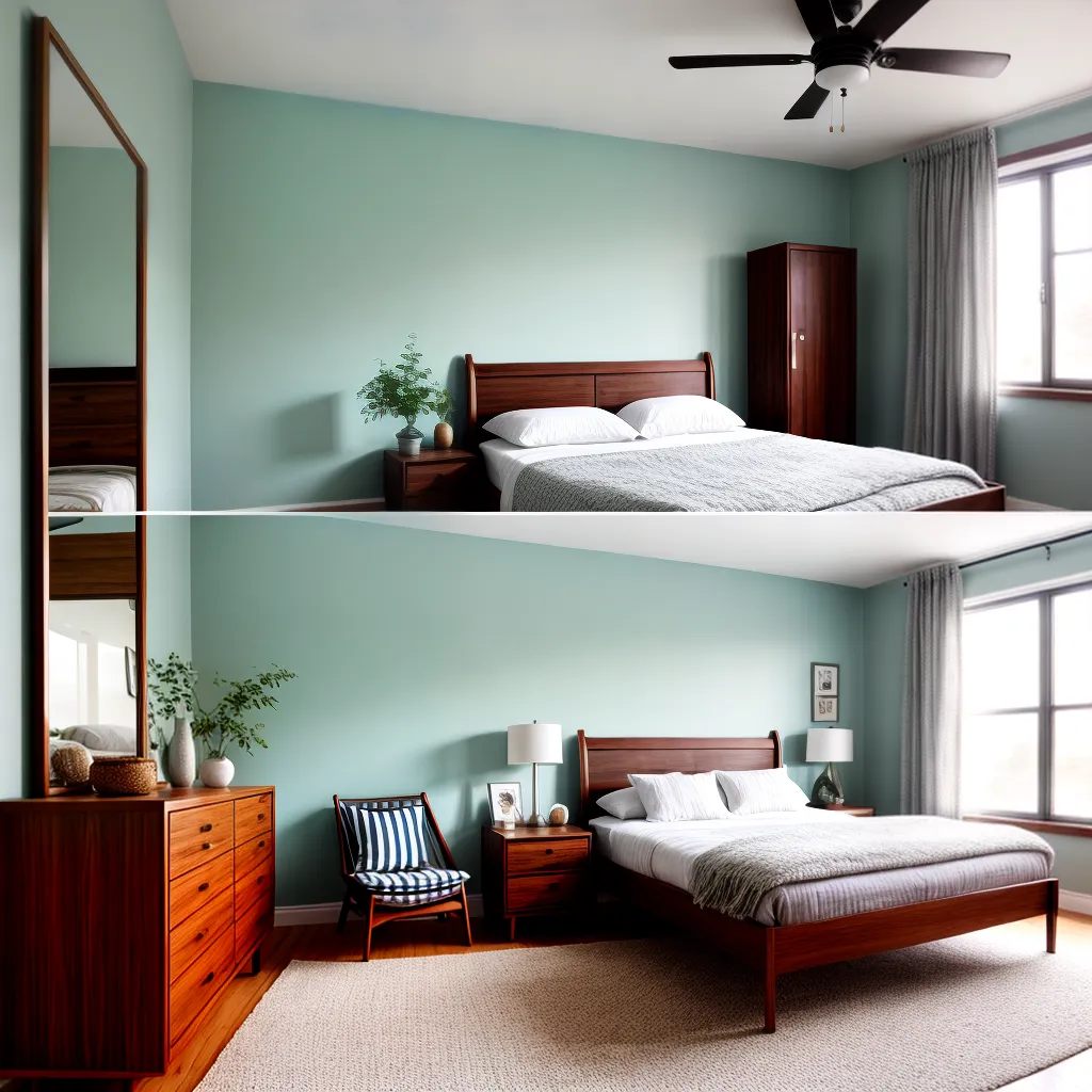quarto estilo mistura moveis boemio