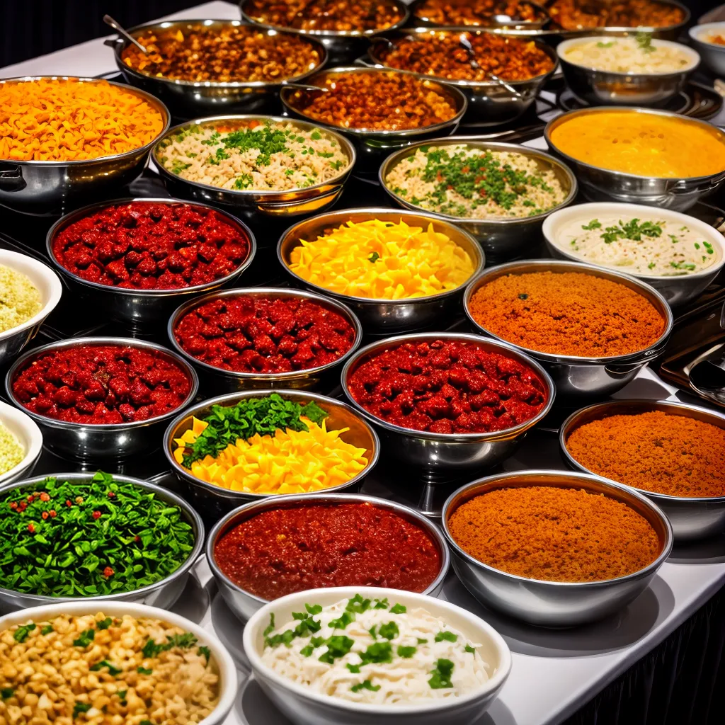 buffet corporativo comida bebida festivo