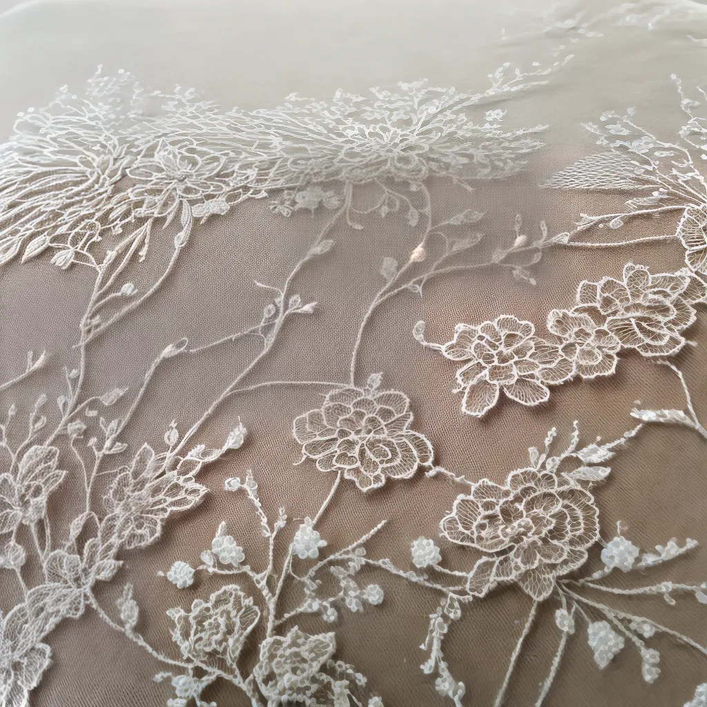 renda floral textura artesanato