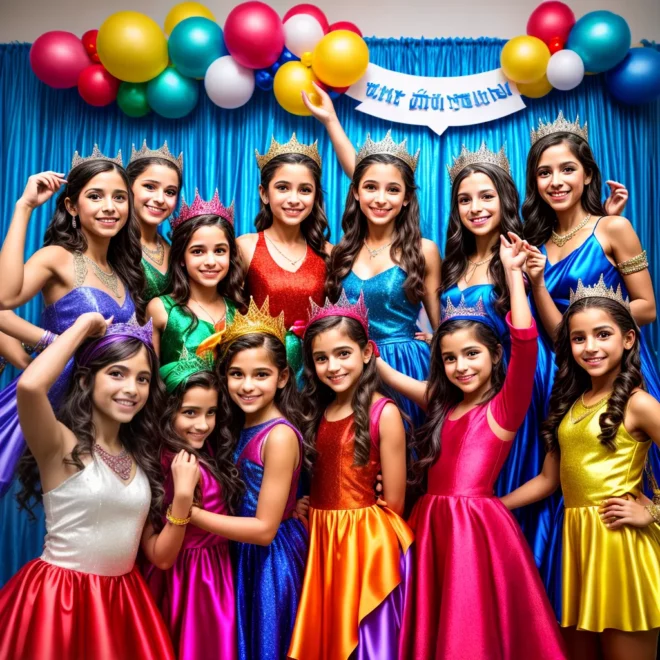 bat mitzvah meninas alegria festa