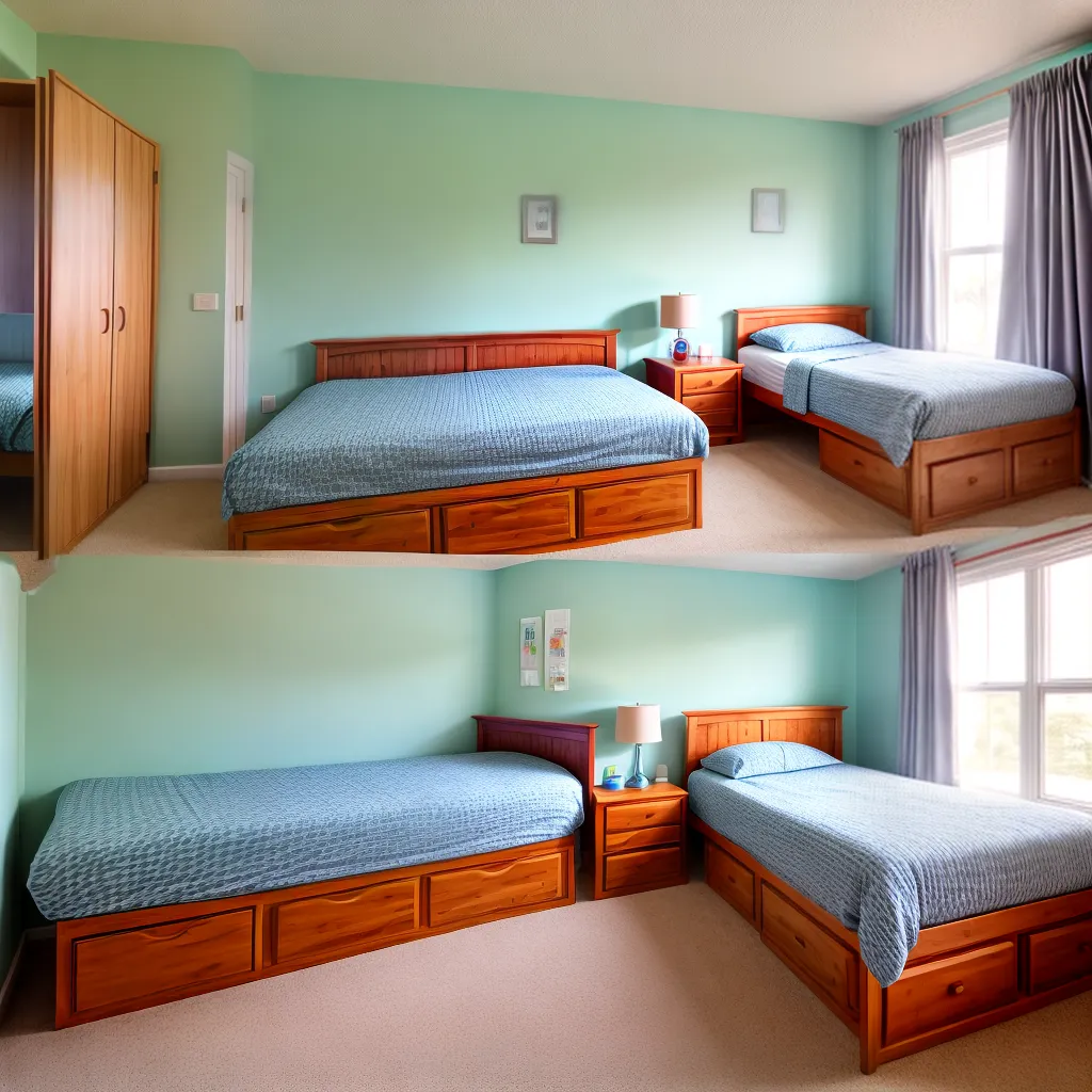 quarto compartilhado beliche trundle organizado quarto compartilhado beliche trundle organizado