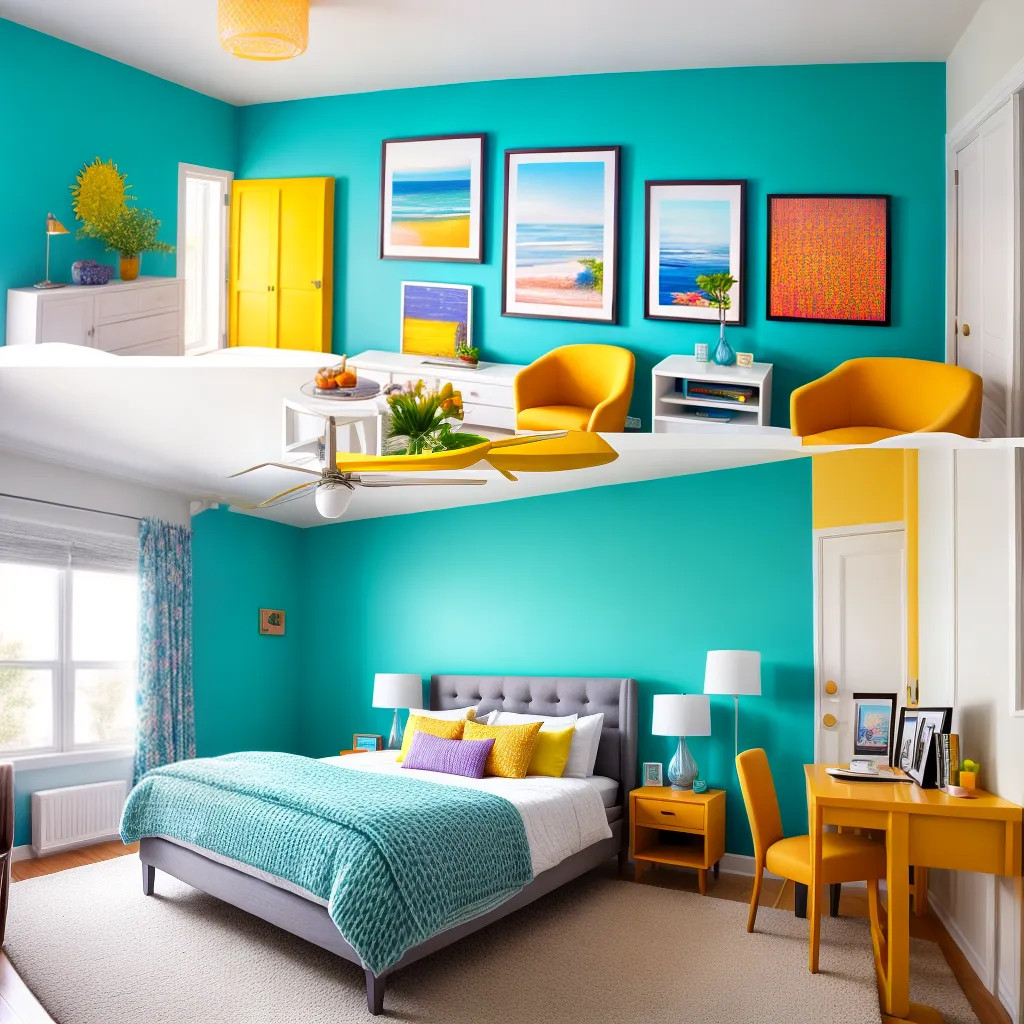 quarto colorido vibrante transformacao