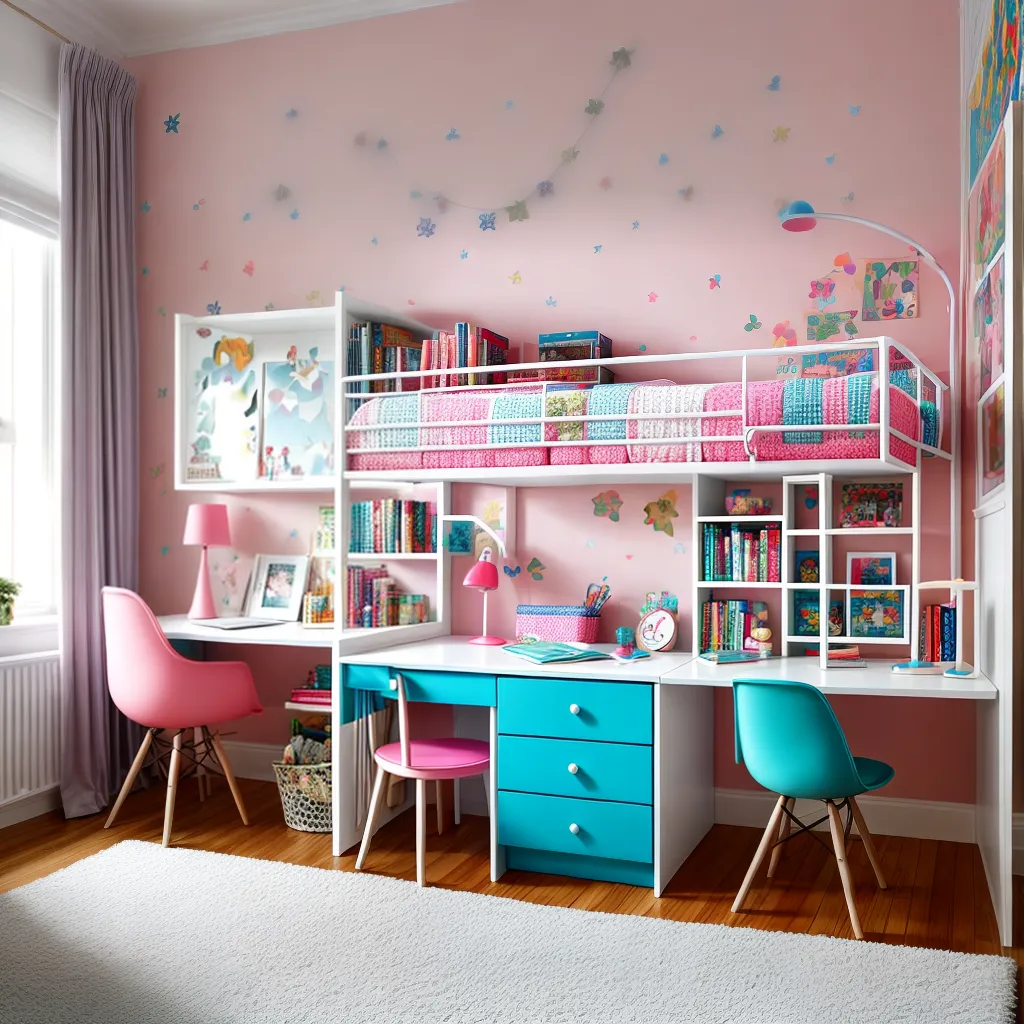 quarto infantil colorido divertido