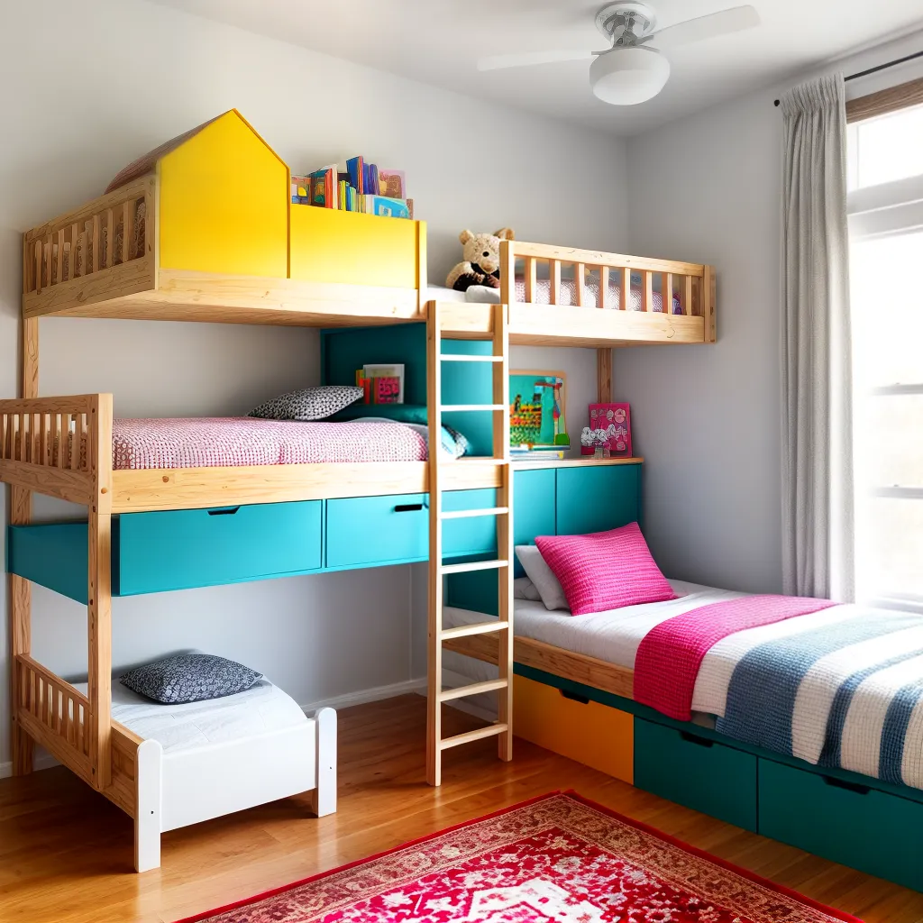 quarto infantil colorido belas criancas