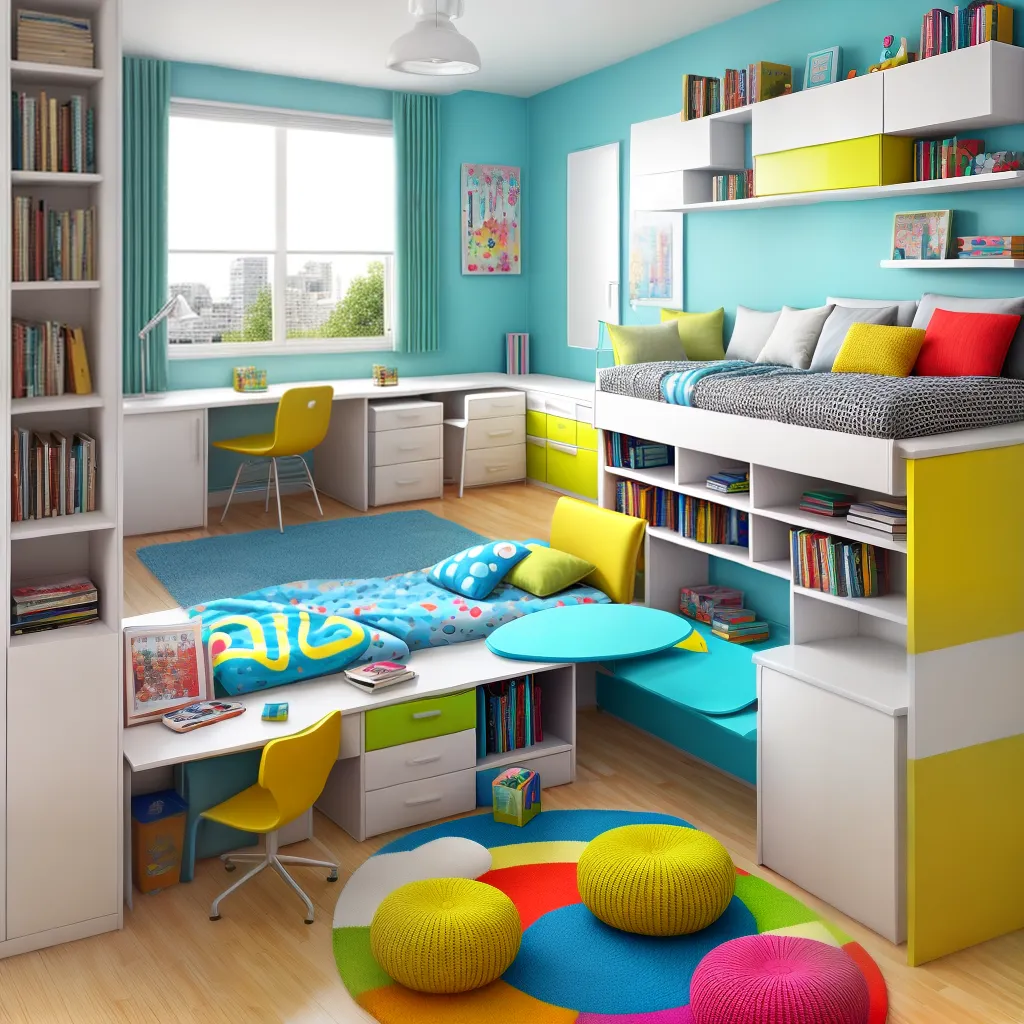 quarto infantil colorido alegre funcional
