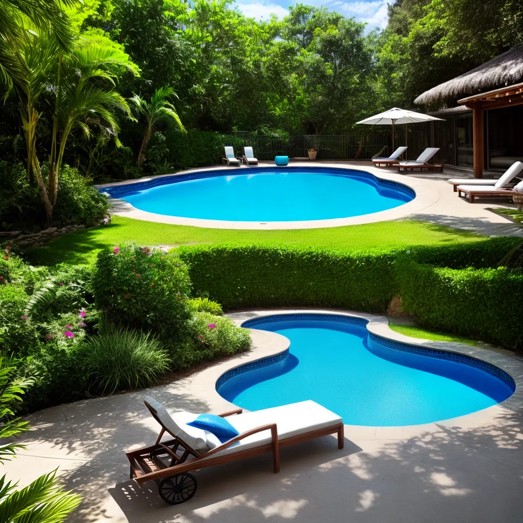 piscina brilhante natureza cadeira sombra