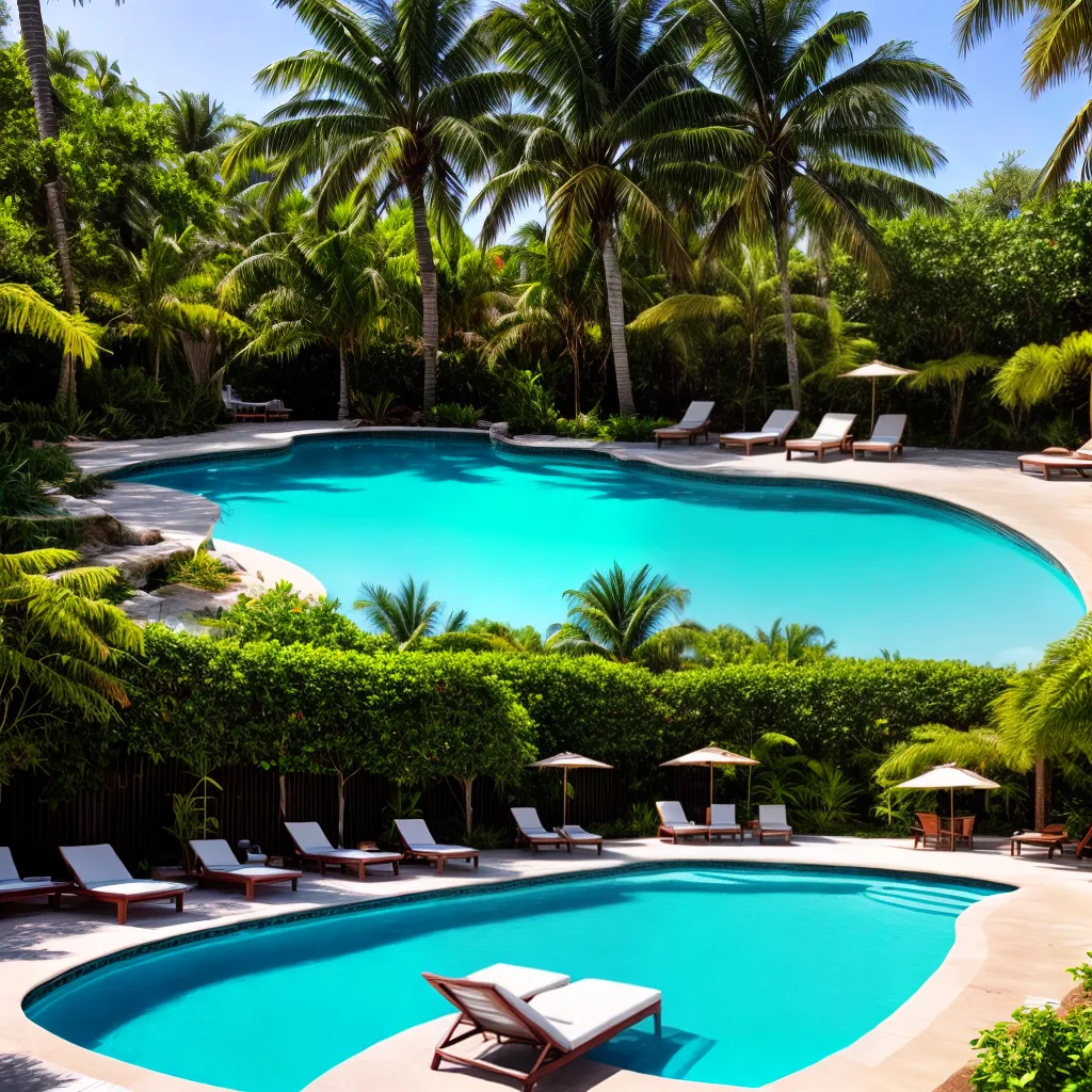 piscina turquesa palmeiras familia piscina turquesa palmeiras familia