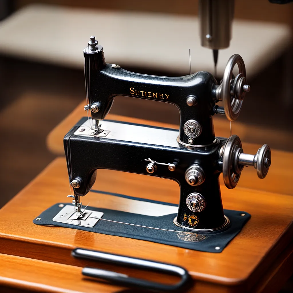 maquina costura vintage agulha tecido