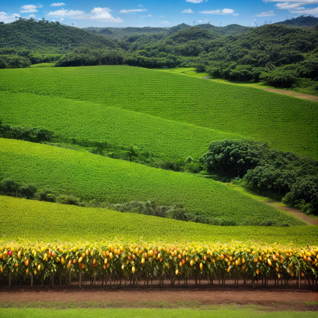 frutas tropicais plantacao sol agricultor frutas tropicais plantacao sol agricultor