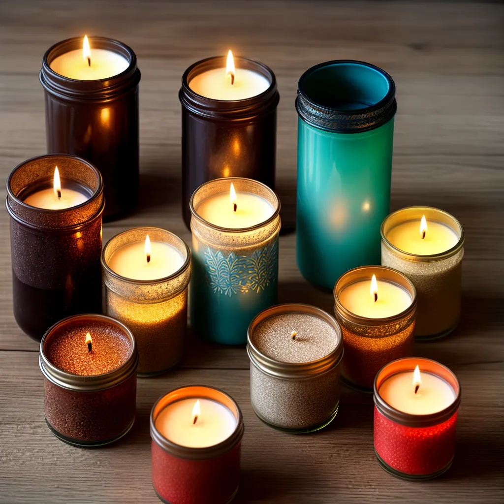 mesa madeira porta velas diy