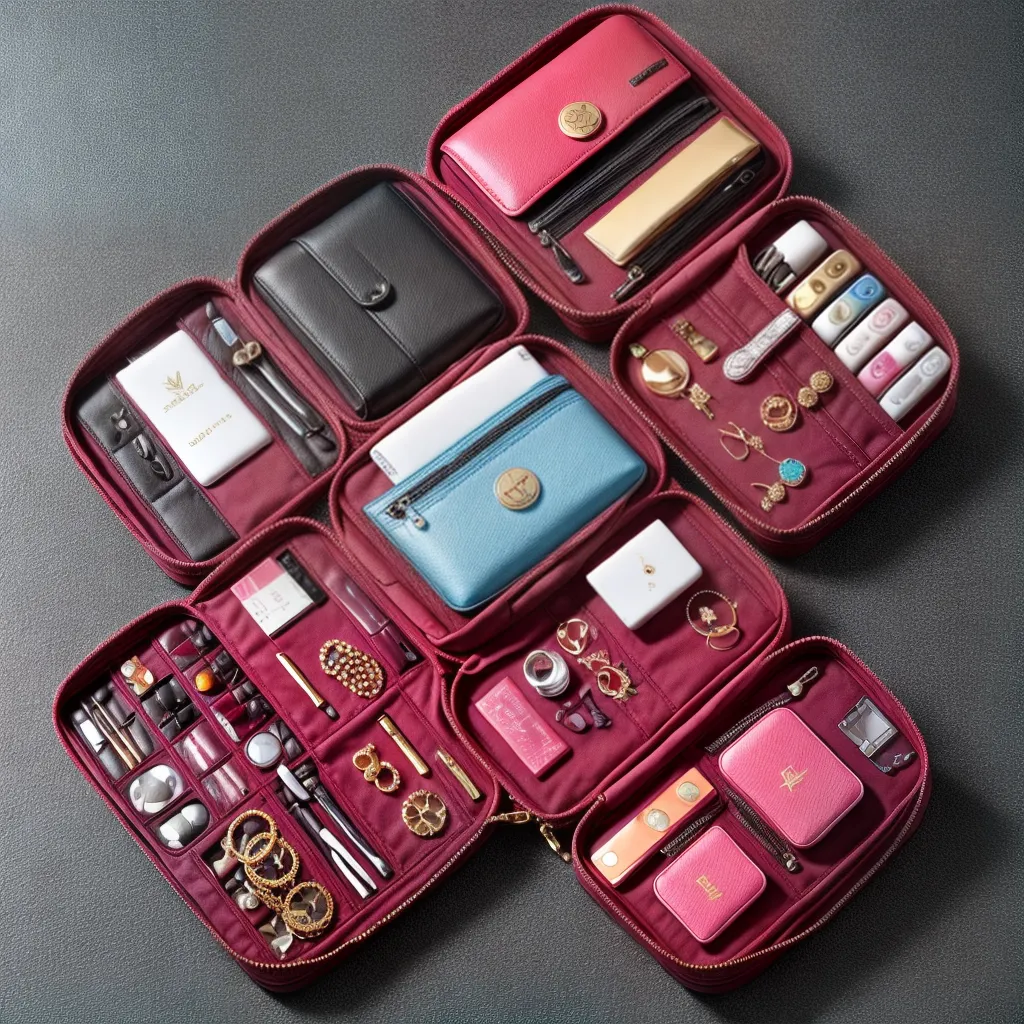 organizador viagem joias bolsos ziper organizador viagem joias bolsos ziper