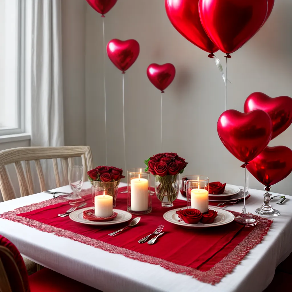 mesa decorada coracoes romantico valentines mesa decorada coracoes romantico valentines