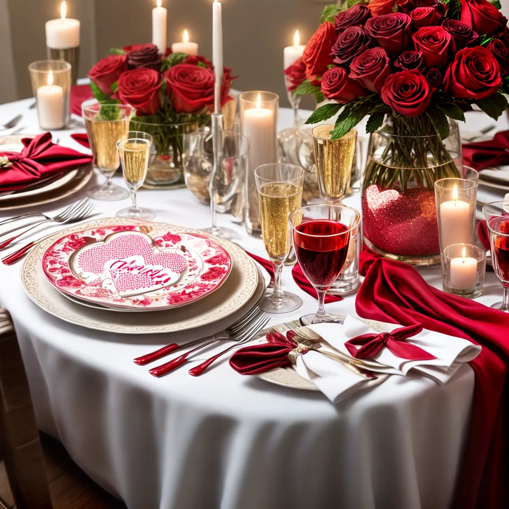 mesa decorada valentines confete rosas mesa decorada valentines confete rosas