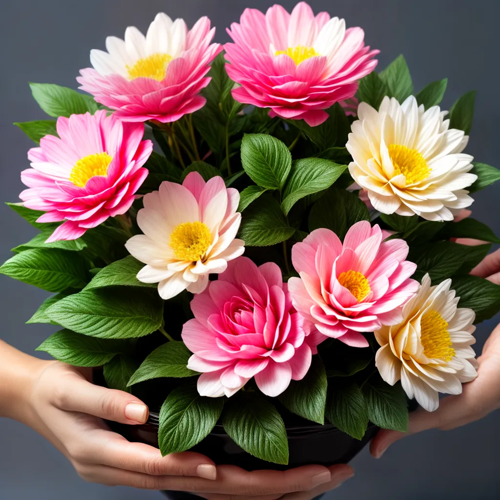 limpeza suave maos flores artificiais