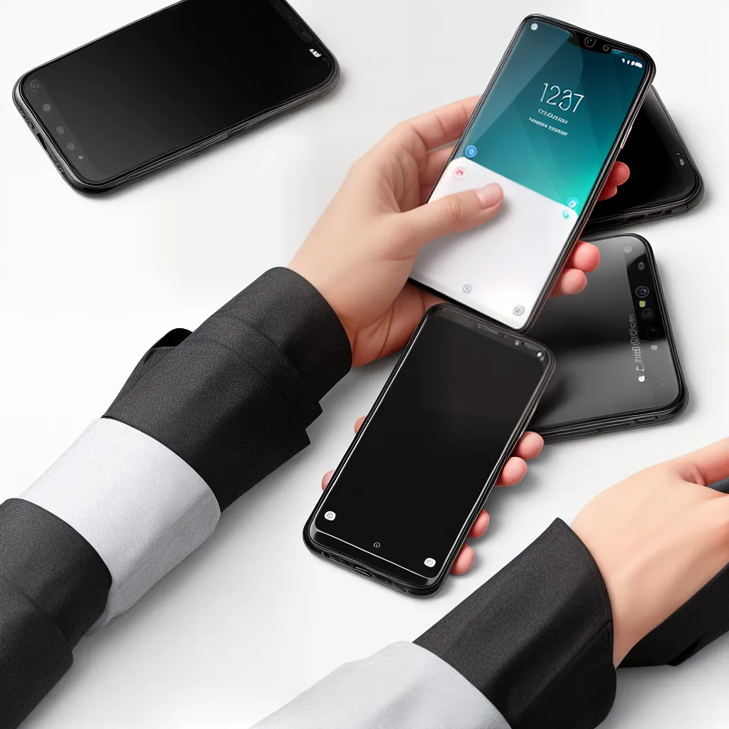 smartphone preto papel de parede geometrico