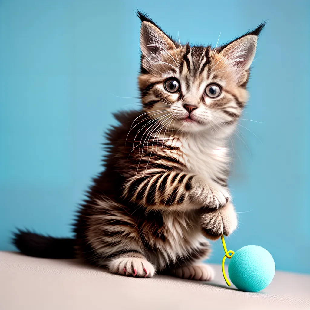 gatinho fofo olhos grandes brincando