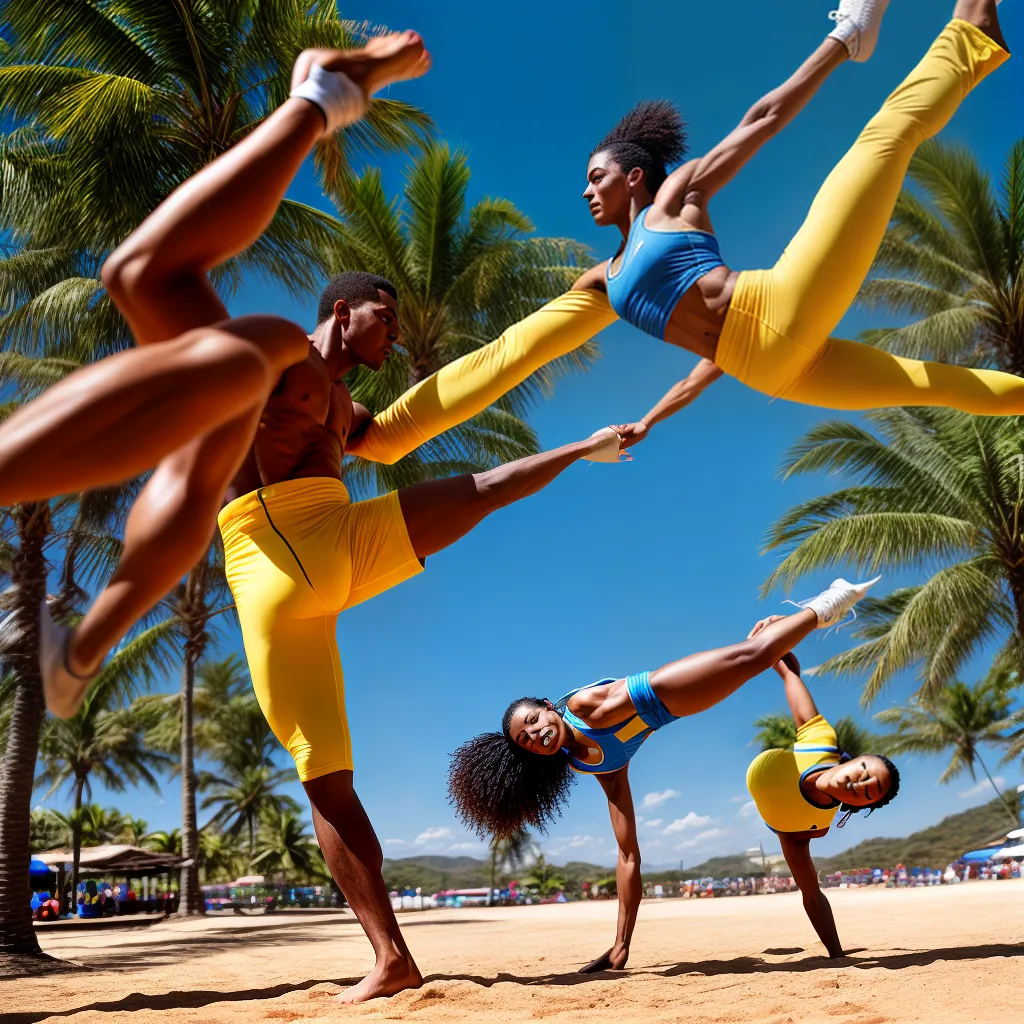 capoeira ilustracao energia paisagens