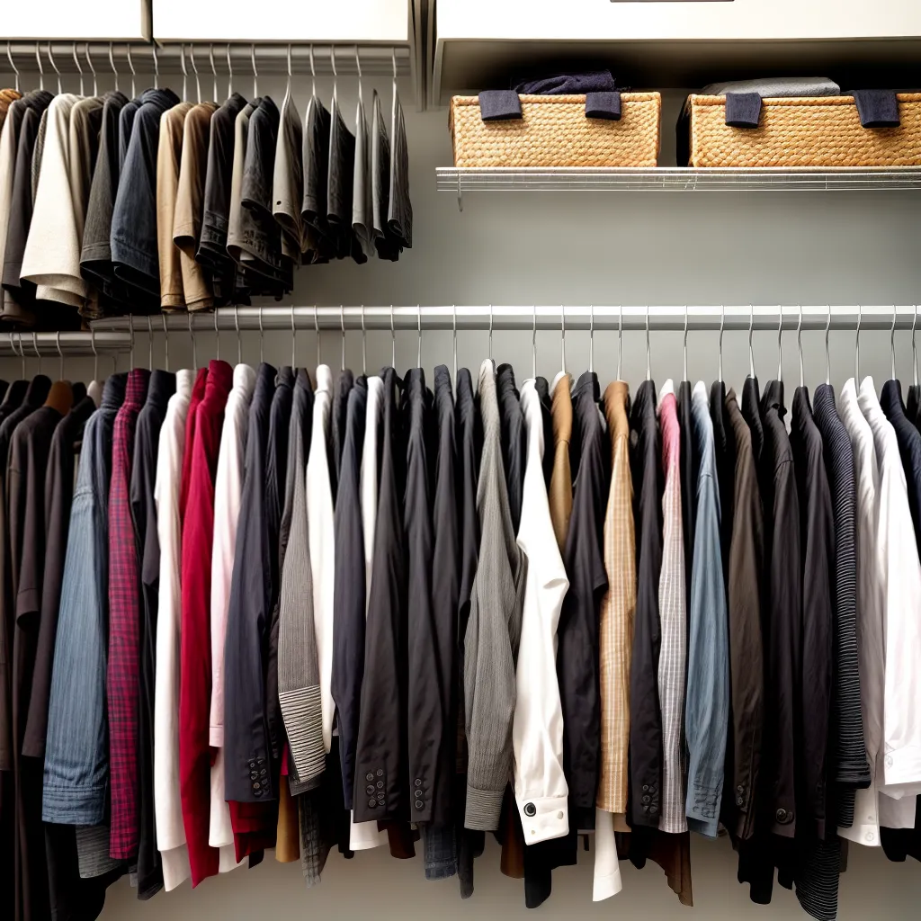 closet organizado hangers roupas coordenadas 1