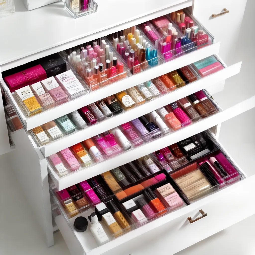 mesa vaidade organizada produtos beleza