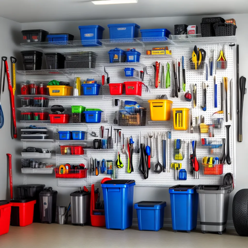 garagem organizada prateleiras bicicletas ferramentas