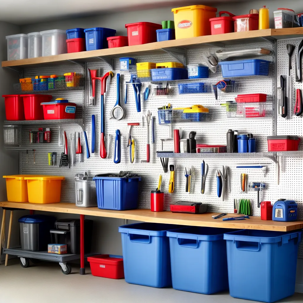 garagem organizada armazenamento ferramentas 1