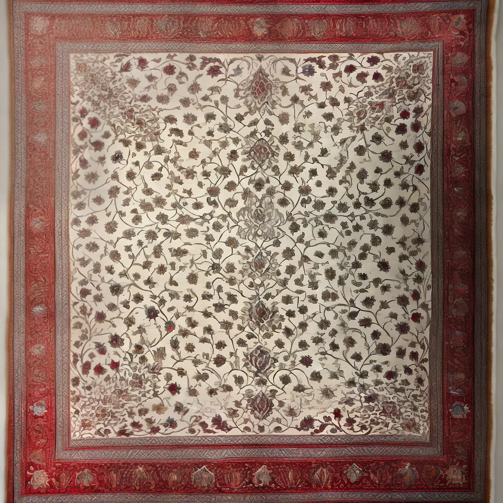 tapete persa elegancia artesanato simbolo