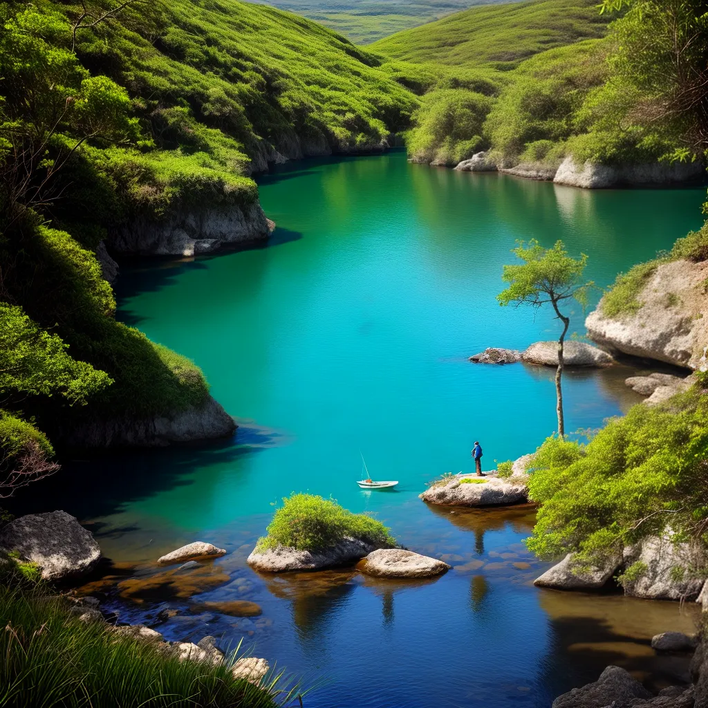 papel de parede lago montanhas pescador papel de parede lago montanhas pescador