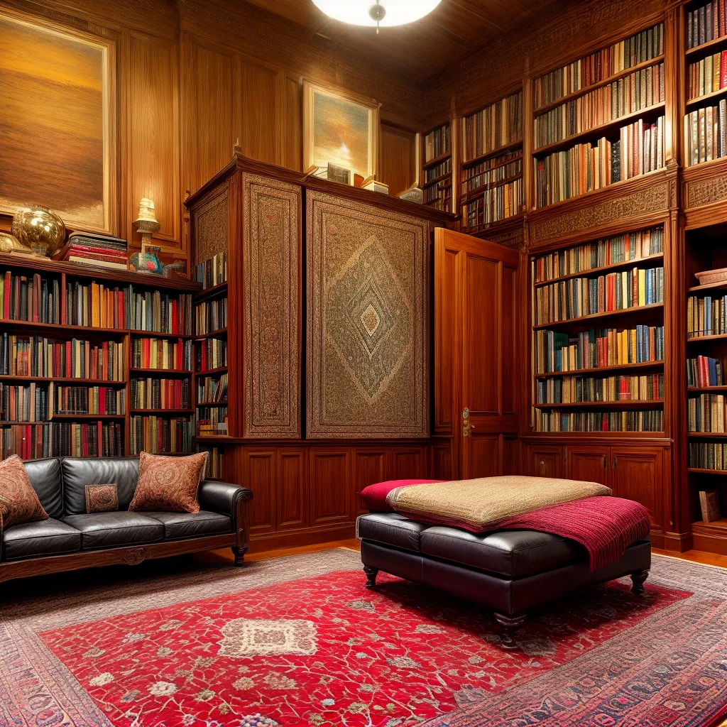 tapete persa biblioteca canto acolhedor tapete persa biblioteca canto acolhedor